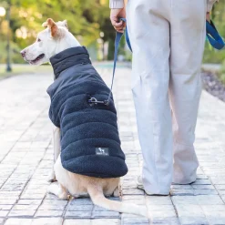 HUFT Cozy Snuggles Puffer Fur Dog Jacket - Navy Blue