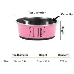 HUFT Cutest Collection Slurp Puppy Bowl - Pink