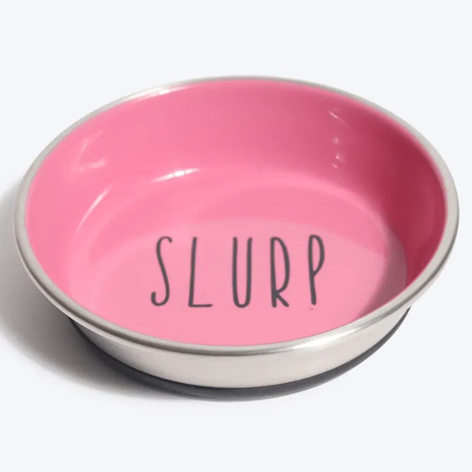 HUFT Cutest Collection Slurp Kitten Bowl - Pink
