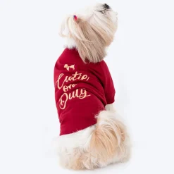 HUFT Cutie on Duty Pet Sweatshirt - Maroon