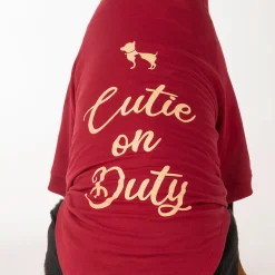 HUFT Cutie on Duty Pet Sweatshirt - Maroon