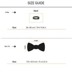HUFT Desi Glam Bow Tie With Strap For Cat - Pink & Purple