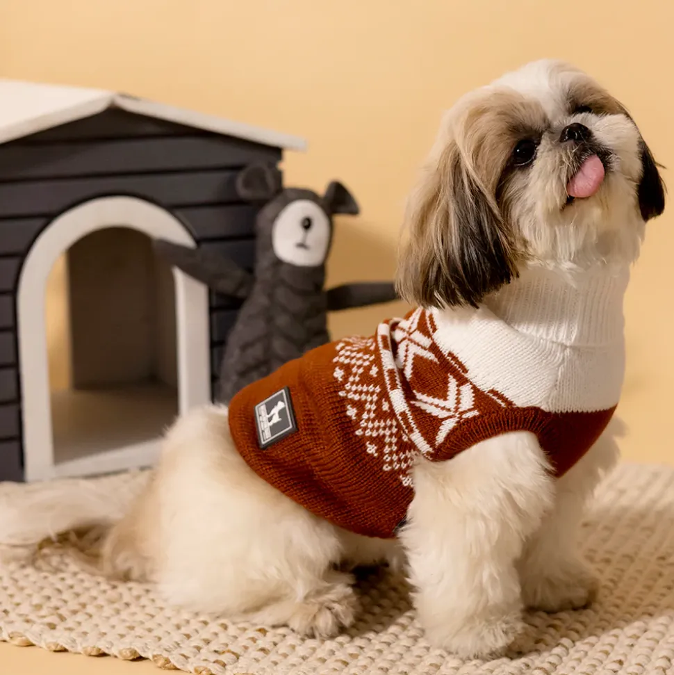 HUFT Dog Sweater - Brown