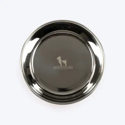 HUFT Doodle Tails Printed Steel Bowl For Dog - Yellow