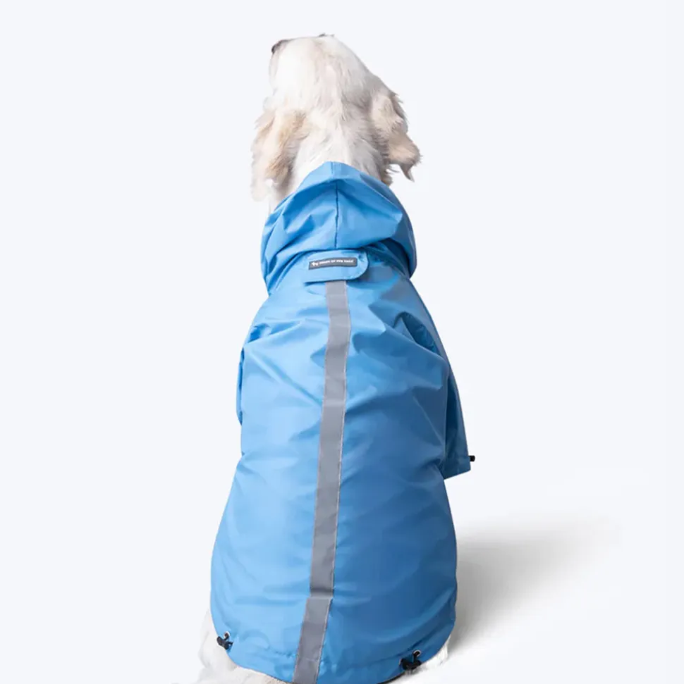 HUFT Drizzle Buddy Dog Raincoat - Sky Blue