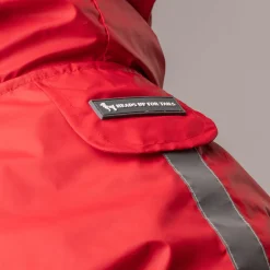 HUFT Drizzle Buddy Dog Raincoat - Crimson Red