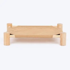 HUFT Elevated Cot Bed For Cat - Brown