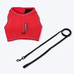 HUFT Essential Harness & Leash Set For Cat - Red
