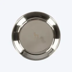 HUFT Evil Eye Printed Steel Bowl For Dog - Blue