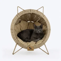 HUFT Feline Rest Chair With Cushion For Cat - Brown