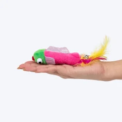 HUFT Fish Tales Plush Toy With Catnip For Cat - Multicolor - Set Of 2