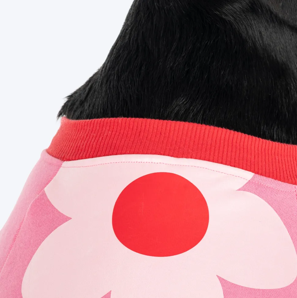 HUFT Flower Power Sweatshirt For Dog - Pink