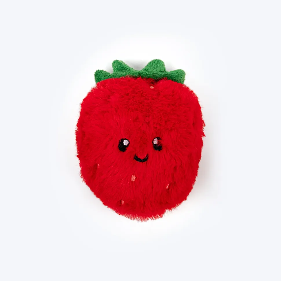 HUFT Fruitastic Plush Toys With Catnip For Cat - Red & Yellow - Set Of 2