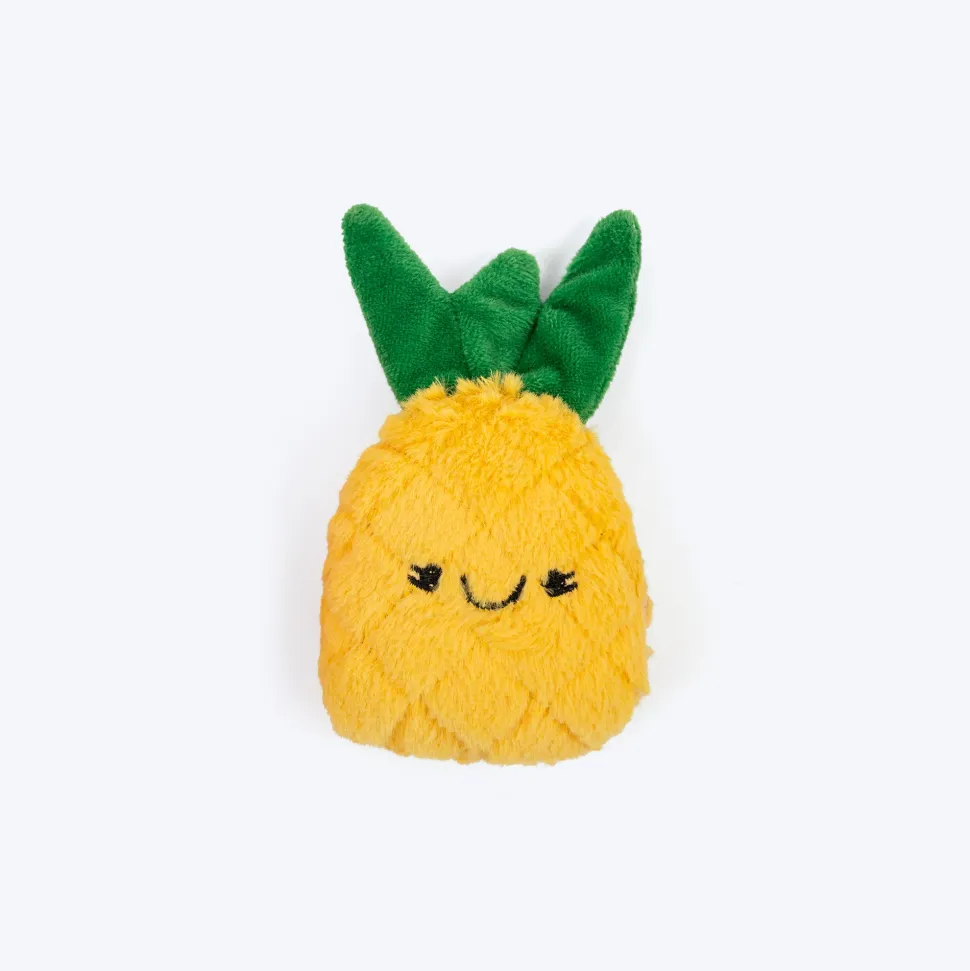 HUFT Fruitastic Plush Toys With Catnip For Cat - Red & Yellow - Set Of 2