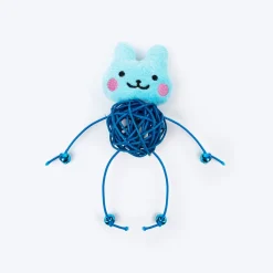 HUFT Furry Frenzy Interactive Toy For Cat - Blue - Set Of 3