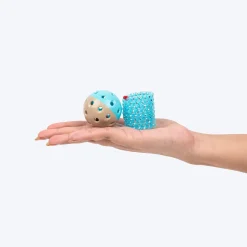 HUFT Furry Frenzy Interactive Toy For Cat - Blue - Set Of 3