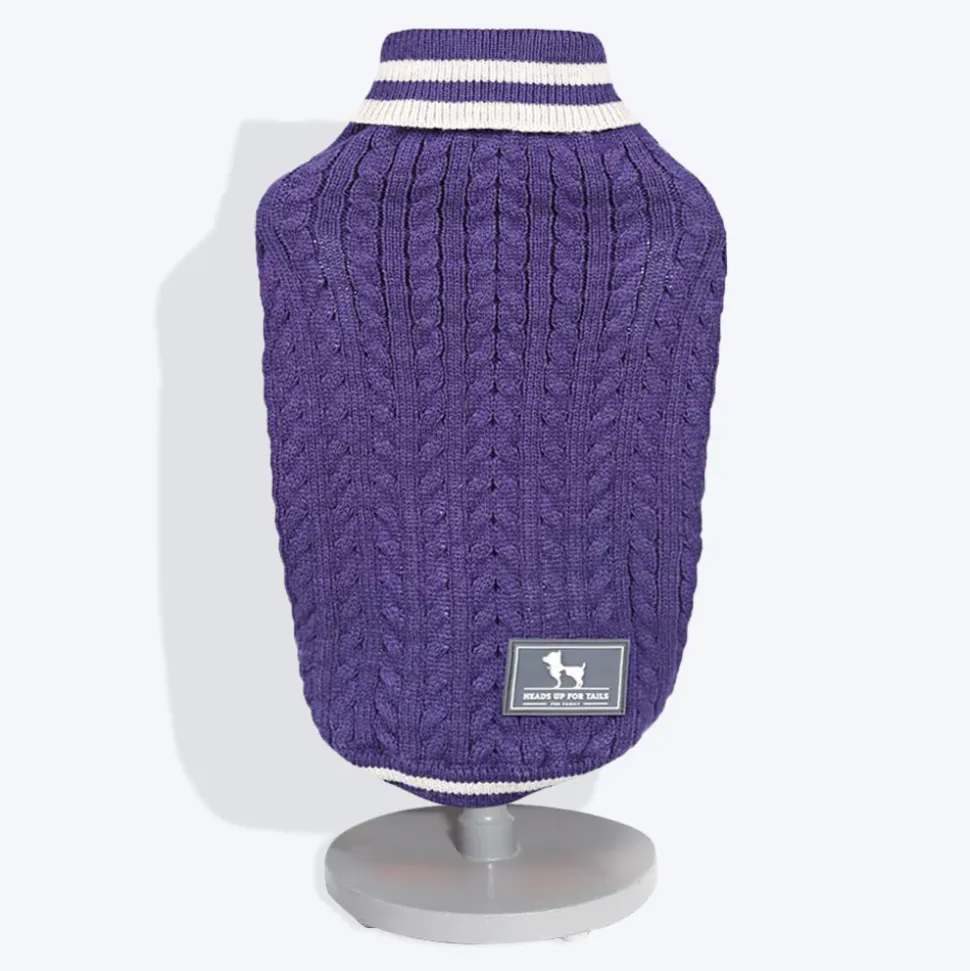 HUFT Fuzzy Buddy Dog Sweater - Purple