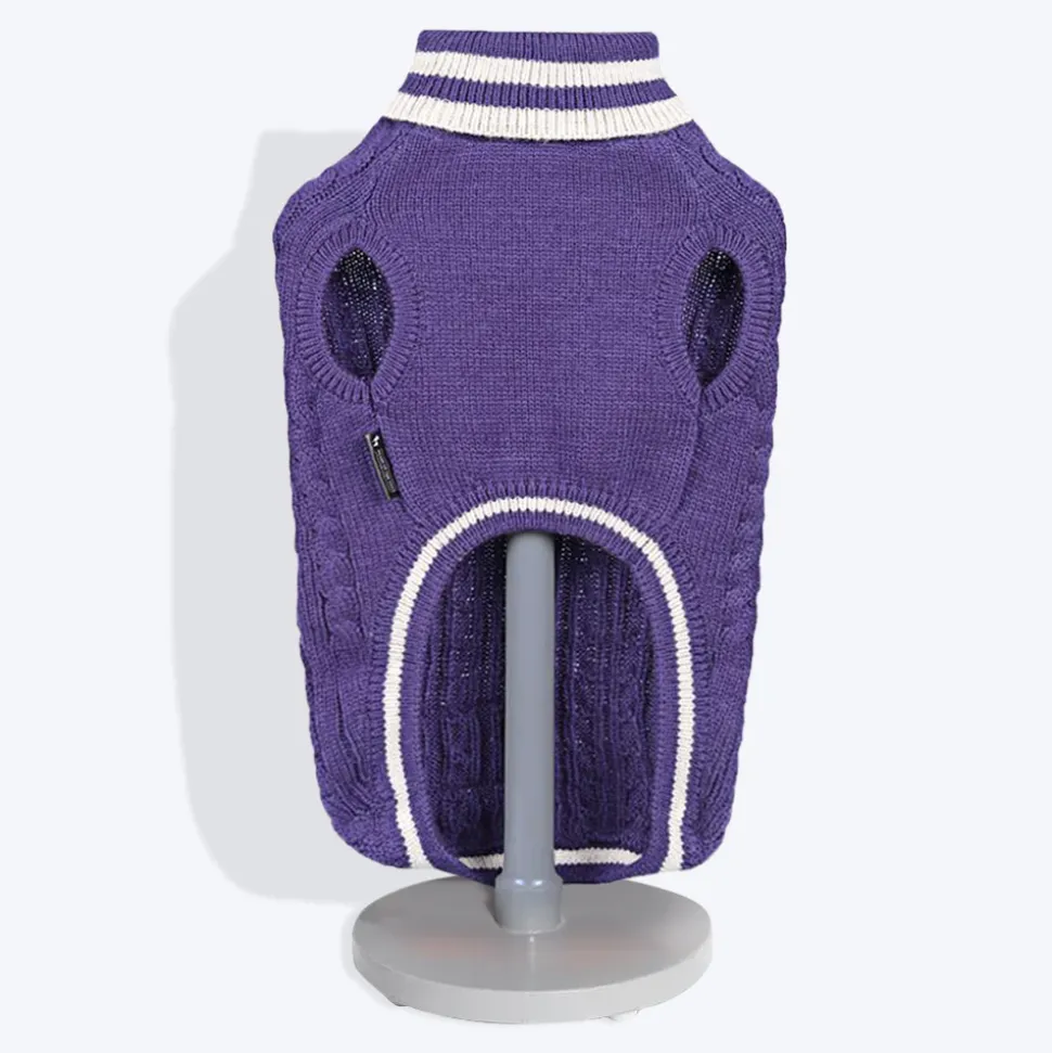 HUFT Fuzzy Buddy Dog Sweater - Purple