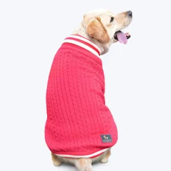 HUFT Fuzzy Buddy Dog Sweater - Pink