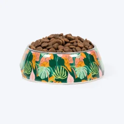 HUFT Garden of Love Printed Melamine Bowl for Dogs - Green