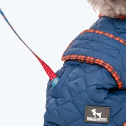 HUFT Grrberry Quilted Dog Jacket - Teal Blue