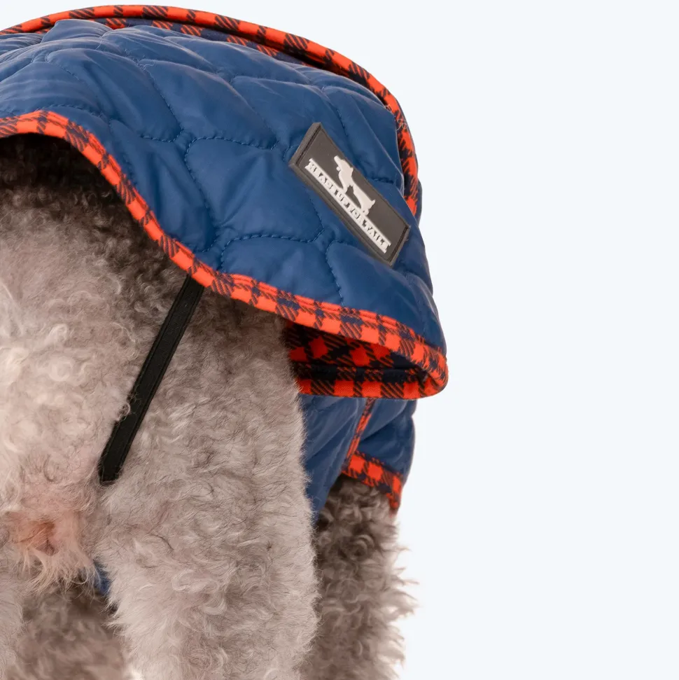 HUFT Grrberry Quilted Dog Jacket - Teal Blue