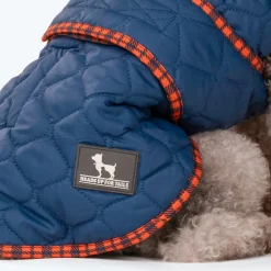 HUFT Grrberry Quilted Dog Jacket - Teal Blue