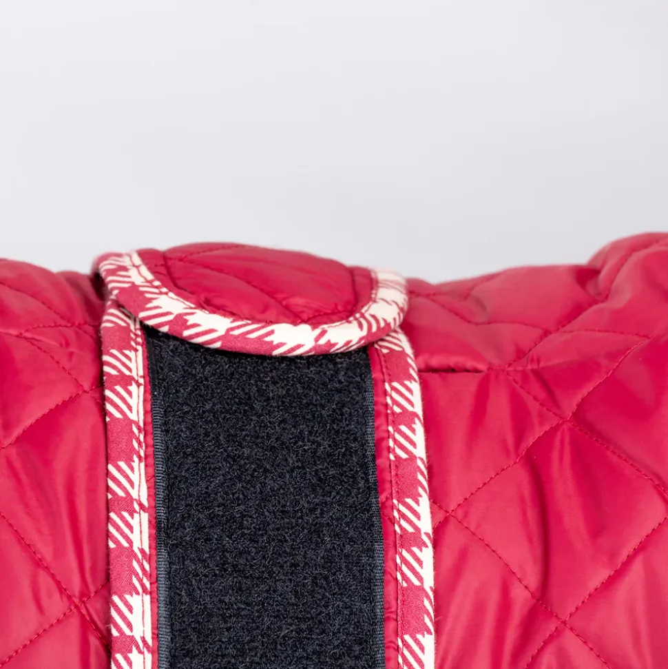 HUFT Grrberry Quilted Dog Jacket- Burnt Red