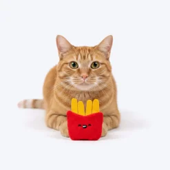 HUFT Happi Meal Plush Toys With Catnip For Cat - Multicolor - Set Of 2
