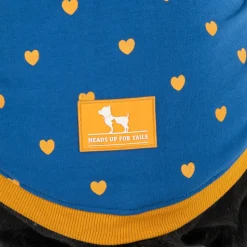 HUFT Honey Hearts Sweatshirt With Hood For Dog - Blue