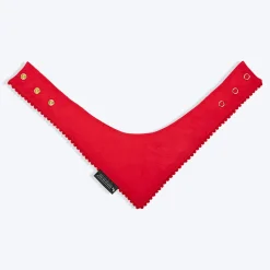 HUFT Jingle Hearts Scarf For Pets - Red & White