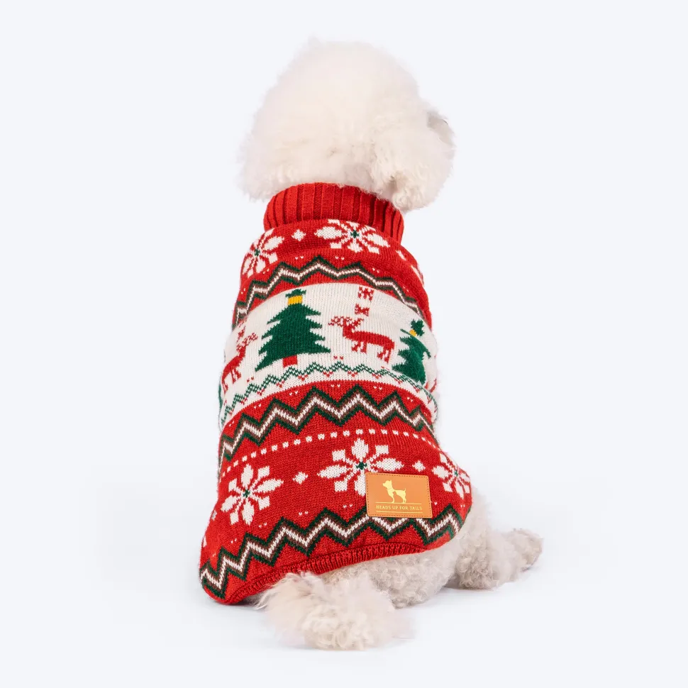 HUFT Jolly Jumper Sweater For Dog - Red