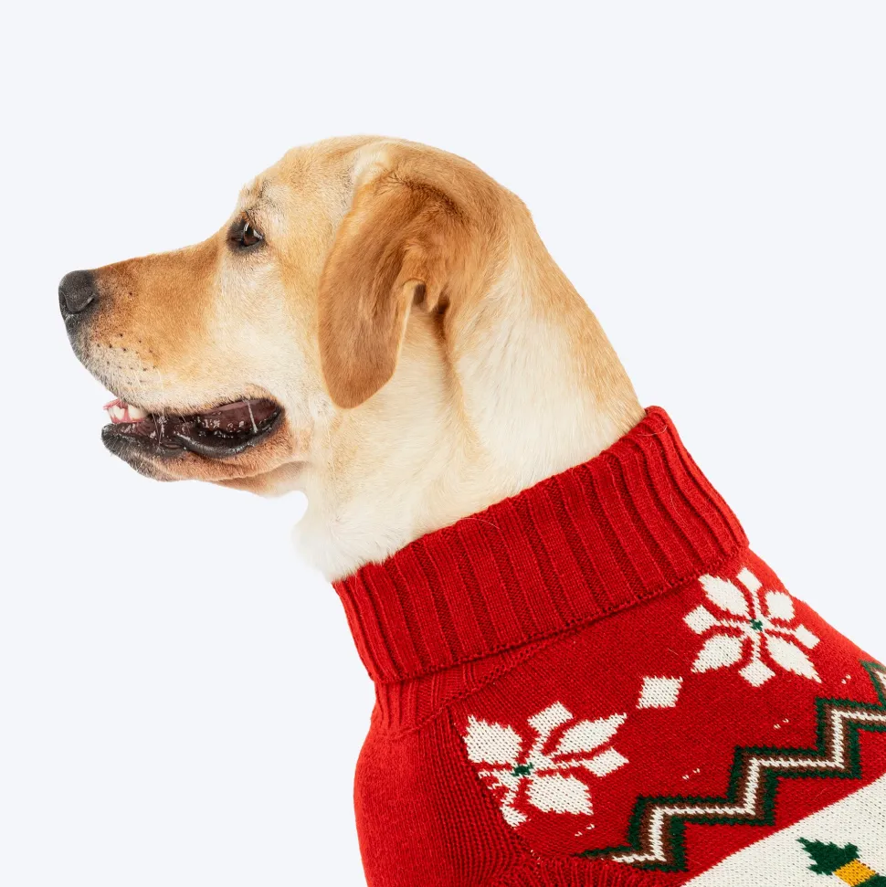 HUFT Jolly Jumper Sweater For Dog - Red