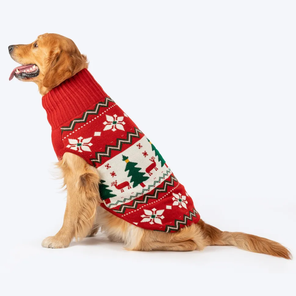 HUFT Jolly Jumper Sweater For Dog - Red