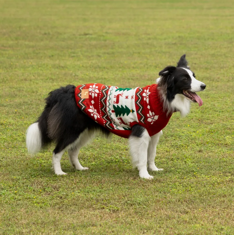 HUFT Jolly Jumper Sweater For Dog - Red