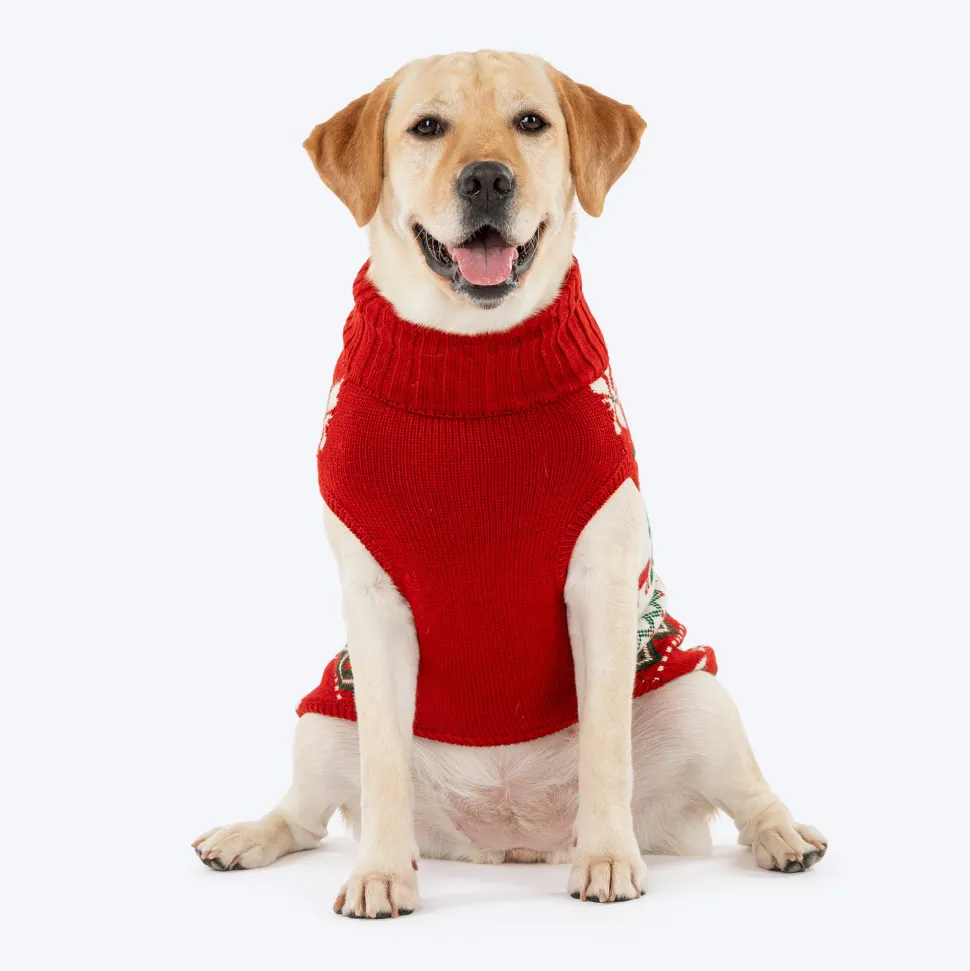 HUFT Jolly Jumper Sweater For Dog - Red