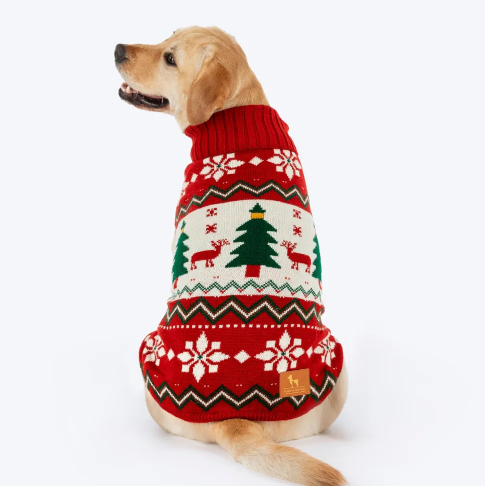 HUFT Jolly Jumper Sweater For Dog - Red
