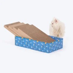 HUFT Kitty Crate Scratcher For Cat - Blue