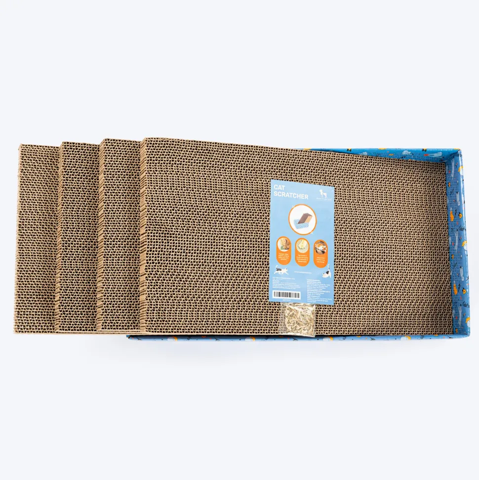 HUFT Kitty Crate Scratcher For Cat - Blue