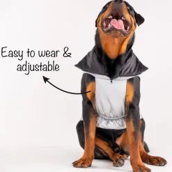 HUFT Luxe Stud Quilted Jacket For Dogs - Silver