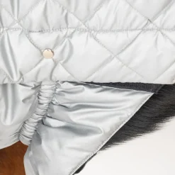 HUFT Luxe Stud Quilted Jacket For Dogs - Silver