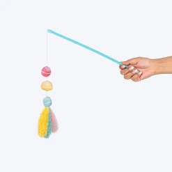 HUFT Macaron Wand Toy With Catnip For Cat - Multicolor