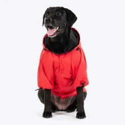 HUFT Magical Mist Raincoat For Dog - Red