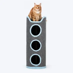 HUFT Meow Mansion Cat Tower For Cats - Grey