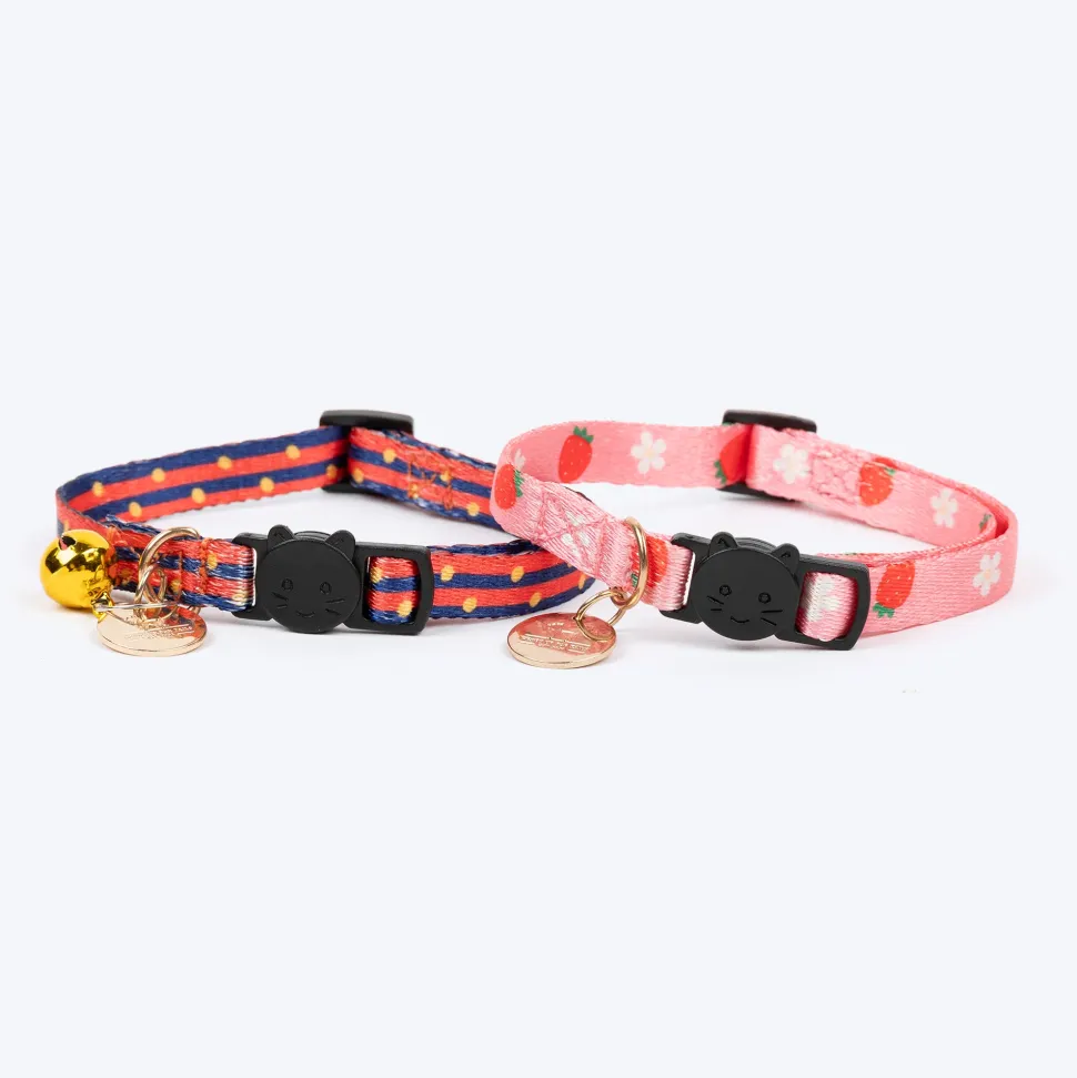 HUFT Meowvelous Collars For Cat - Pink & Navy