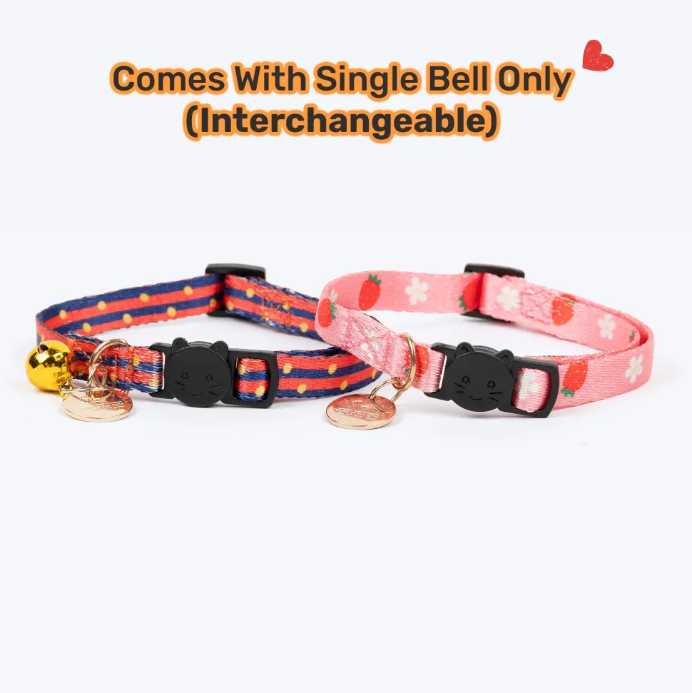 HUFT Meowvelous Collars For Cat - Pink & Navy