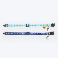 HUFT Meowvelous Collars For Cat - Dark Blue & Pastel Blue