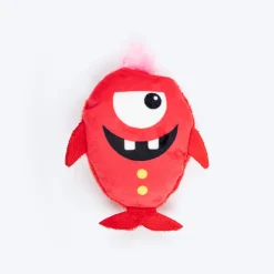 HUFT Mini Monsters Plush Toys For Cat - Pack of 4