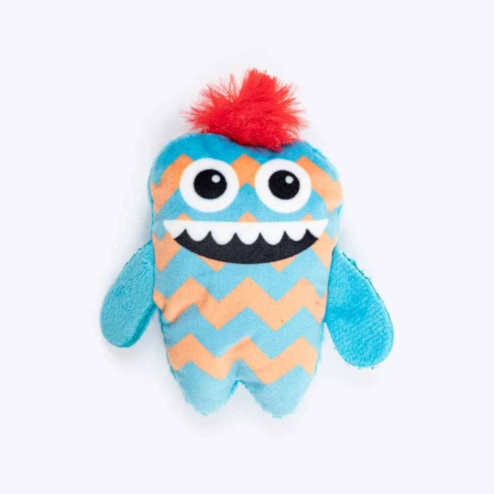 HUFT Mini Monsters Plush Toys For Cat - Pack of 4