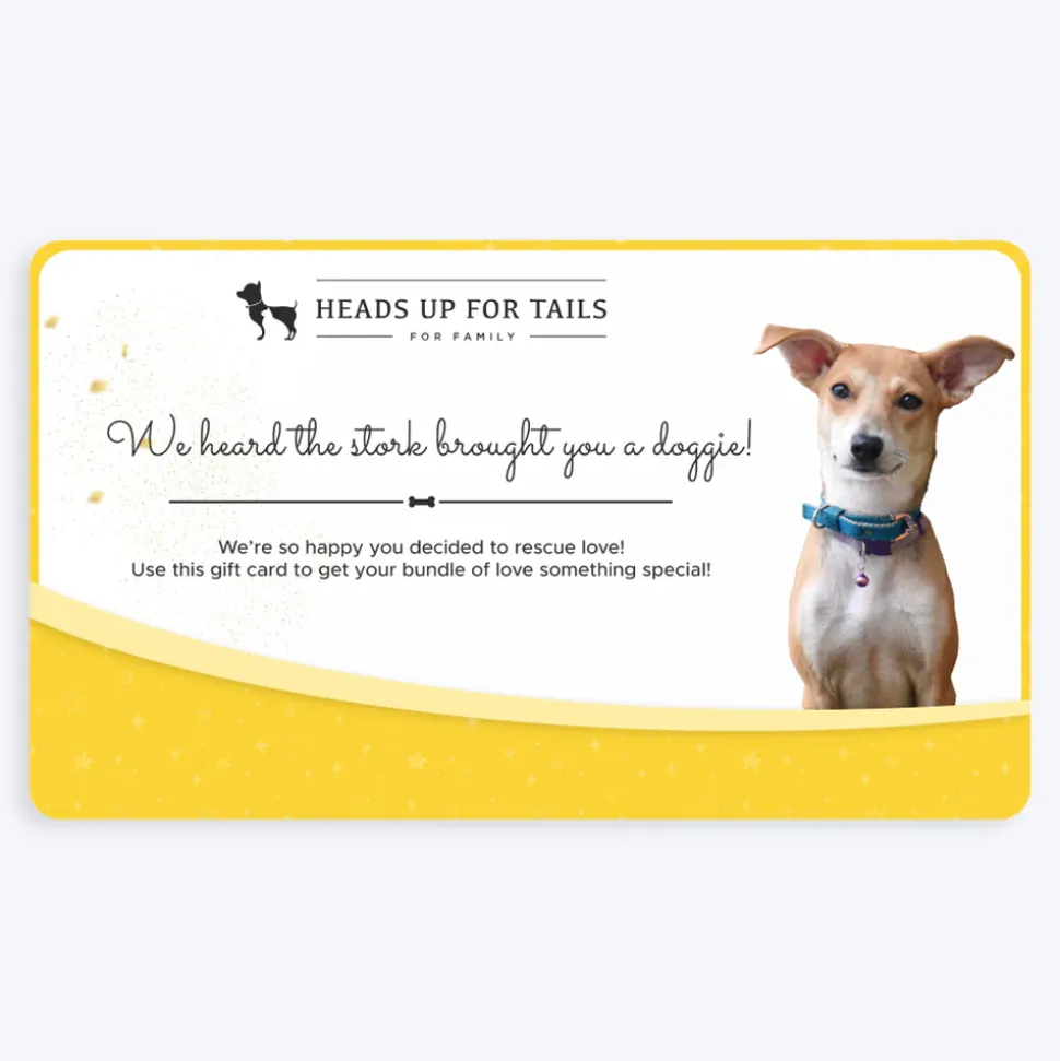 HUFT New Dog Adoption Gift Card